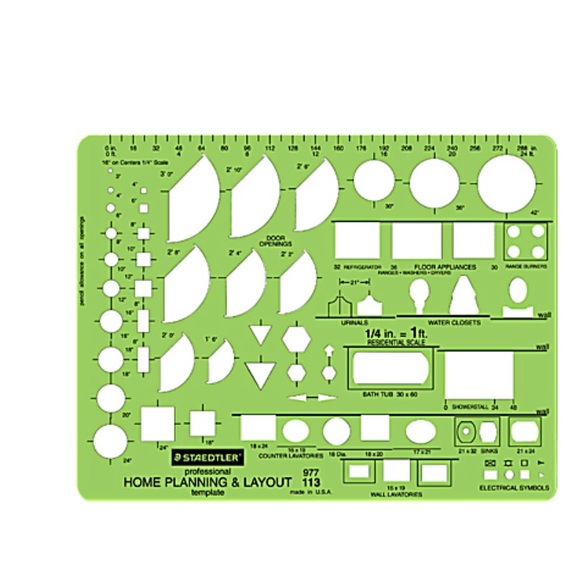 Staedtler Mars professional Home Planning & Layout template - Picture 3 of 9